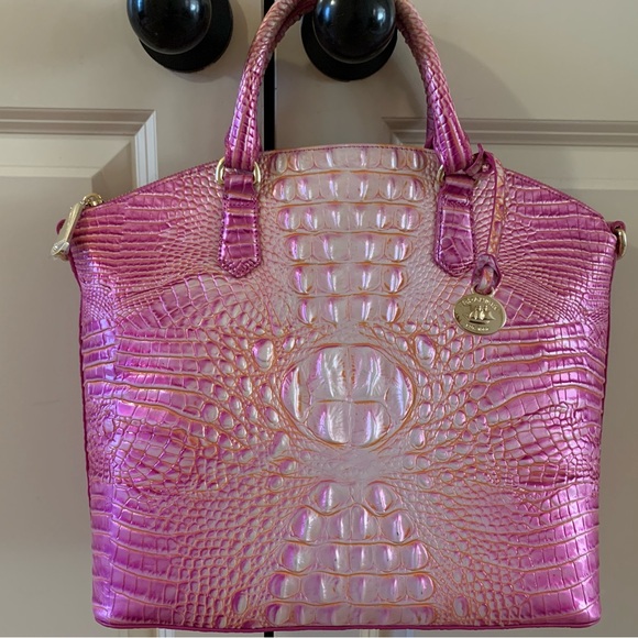 Brahmin Peony Ombré Large Duxbury Satchel - Picture 5 of 5